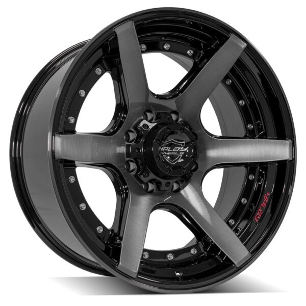 4PLAY Gen2 4P60 22x10 8x170mm -24et in Gloss Black w/ Brushed Face & Tinted Clear