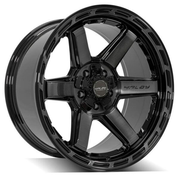 4PLAY Gen3 4P63 20x10 5x5" & 5x5.5" -18et in Gloss Black w/ Brushed Face & Tinted Clear