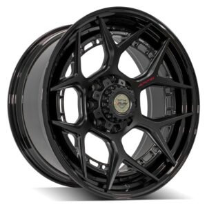 4PLAY Forged 4PF6 22x10 8x170mm -18et in Matte Black Center w/ Gloss Black Barrel