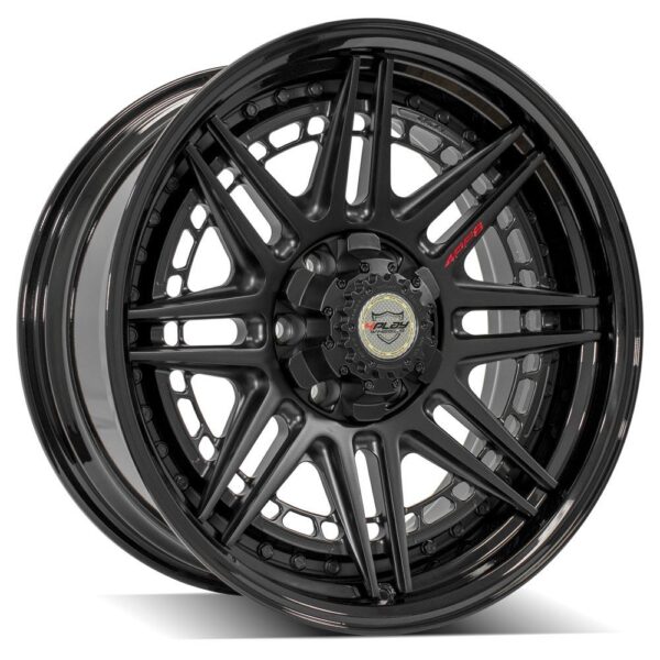 4PLAY Forged 4PF8 20x9 6x135mm & 6x5.5" +0et in Matte Black Center w/ Gloss Black Barrel