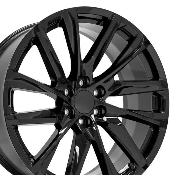 24" Replica Wheel fits Cadillac Escalade - CA90 Black 24x10
