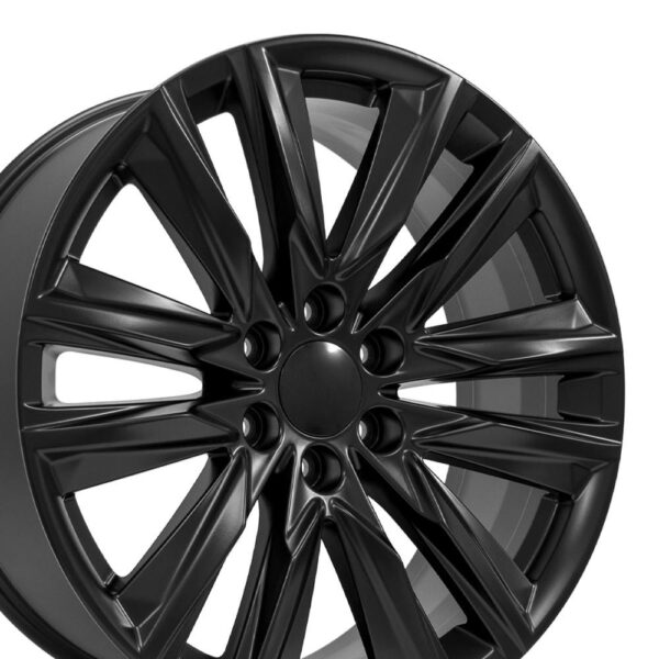 22" Replica Wheel fits Cadillac Escalade - CA91 Satin Black 22x9