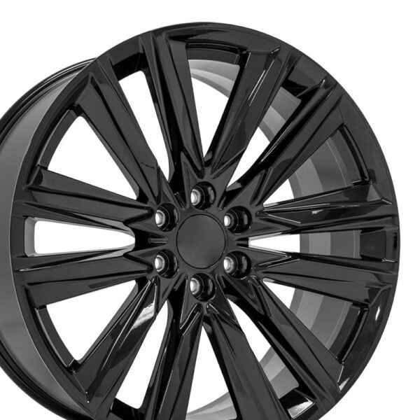 24" Replica Wheel fits Cadillac Escalade - CA91 Black 24x10